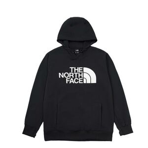 The North Face Black Hoodie with White Logo